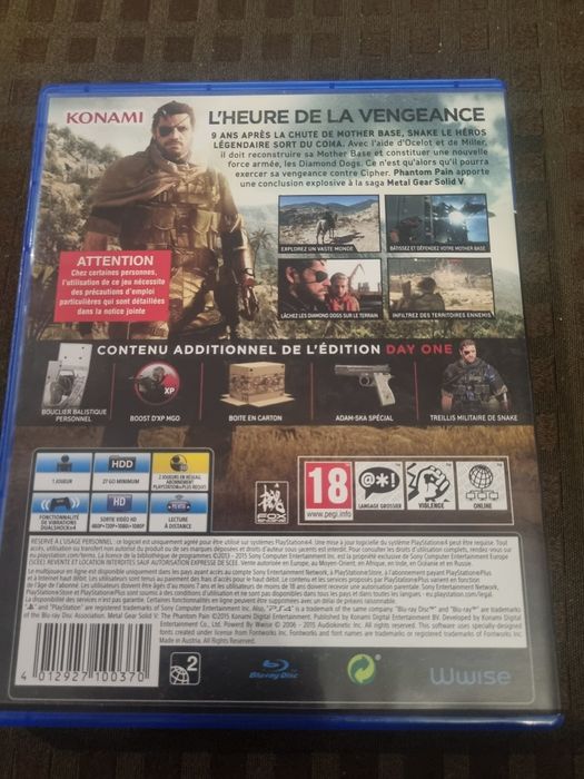 Jogo ps4  the phantom pain