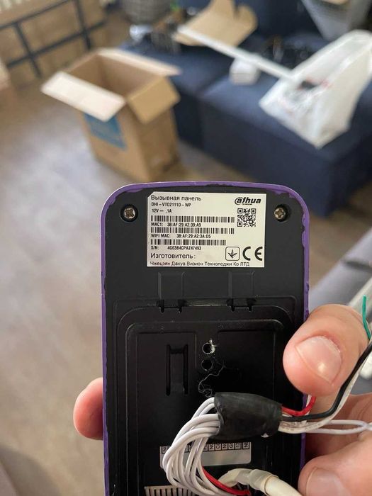 Вызывная видеопанель домофон dahua dhi-vto2111d-wp, WiFi door Station ...