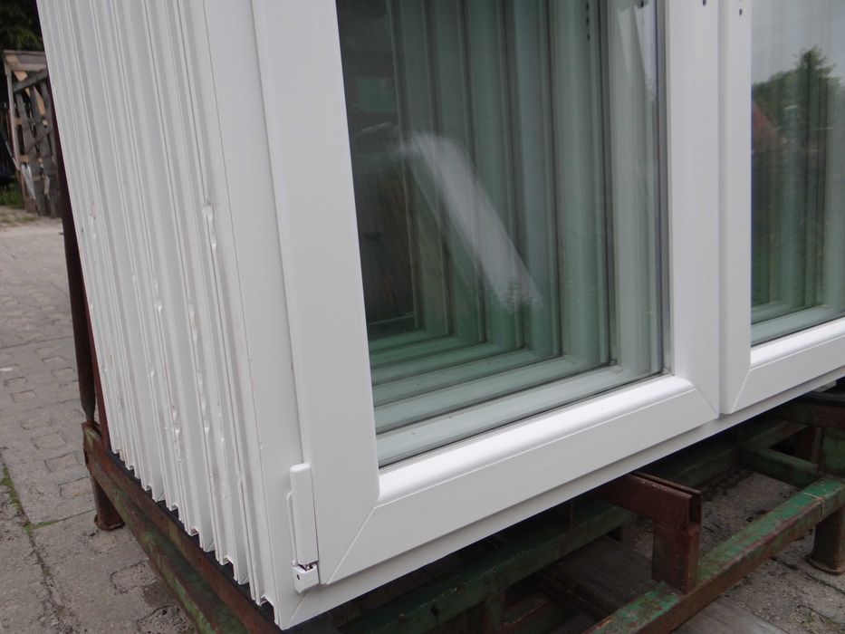 Okno PCV 206,5x142,5 Białe Trzyskrzydłowe R+RU+R | FHU Banasik Szadek