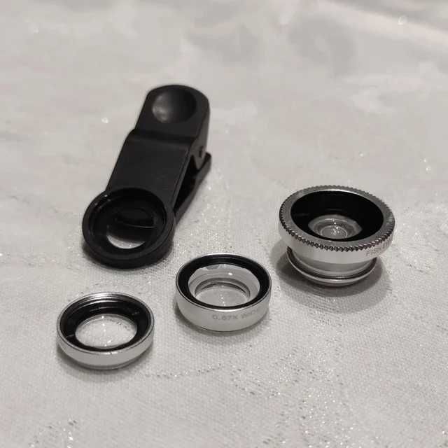 Lente 3 em 1 - Macro, Wide & Fisheye