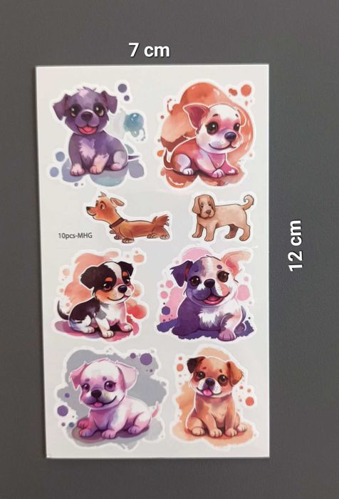 Tatuaże dziecięce KOTKI I PIESKI 5 dużych arkuszy!