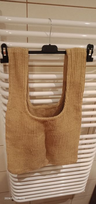 Słomkowa torba  ASOS DESIGN shopperka typu tote w kolorze naturalnym