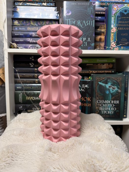 Масажний ролик + спортивний коврик для фітнесу + гантелі 2кг