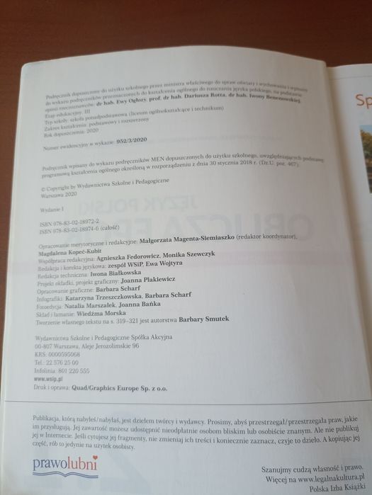 Podręcznik dla klas 2 język polski 2.1