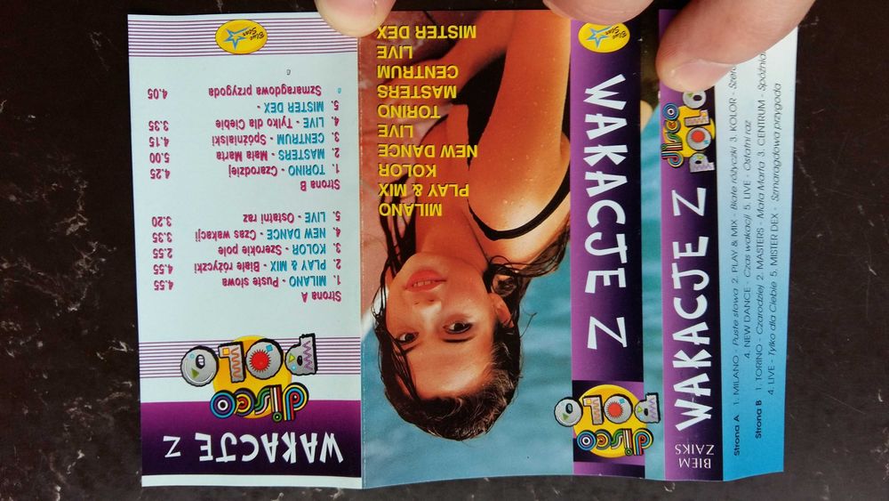 Kaseta magnetofonowa Wakacje z disco polo ,Wyd. Blue Star