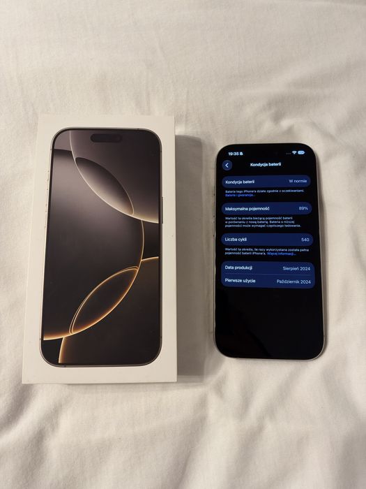 Iphone 16 Pro 256 GB - Naturalny Tytan