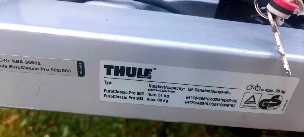 Bagażnik na 3 i 4 rowery Thule 903