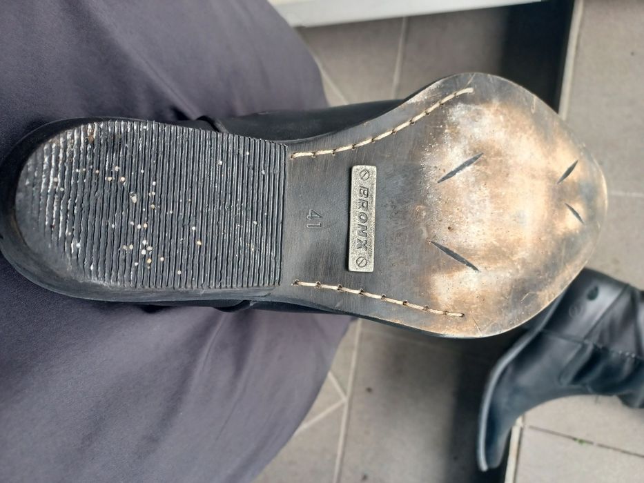 BRONX wysokie skórzane kozaki , kowbojki rozmiar 41