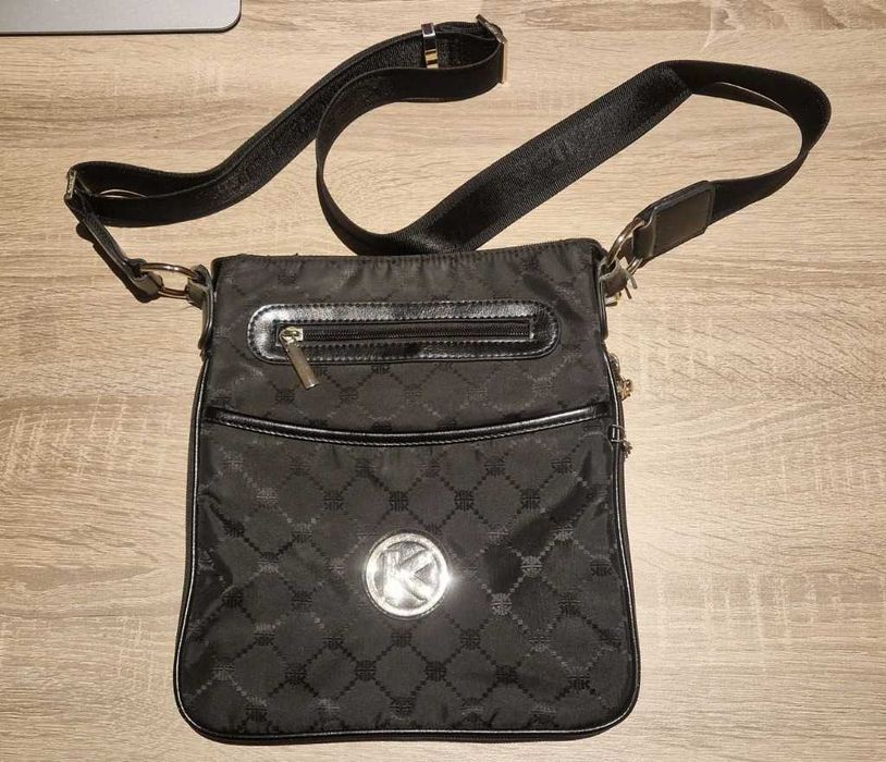 Damska torebka listonoszka KAZAR czarna