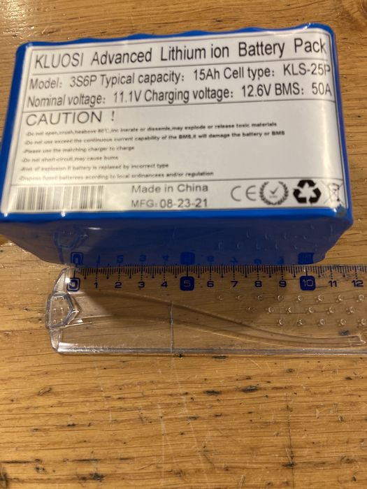 Bateria mota scooter bicicleta trotinete elétrica eléctrica 3S6P 15Ah