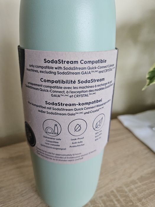 Butelka do saturatora SodaStream ALL METAL BOT 0.9L SINGLE MINT UNV