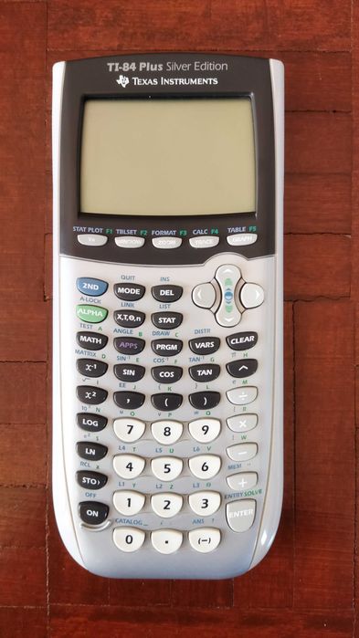 Calculadora TI-84 Plus Silver Edition Texas (+ capa, cabo, instruções)
