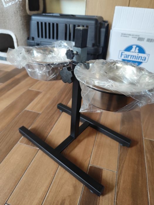 Miski dla psa AniOne 2 x 1,2 L + stojak