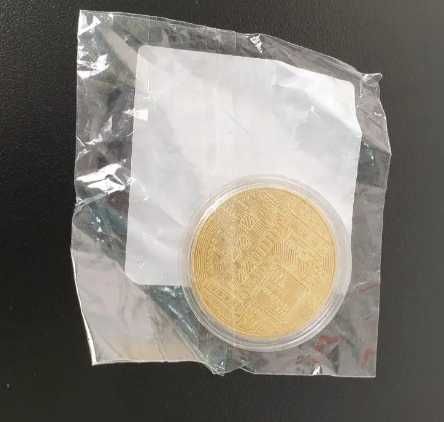 Сувенірна колекційна монета Біткоїн (Bitcoin) BTC, , в чохлі-капсулі.