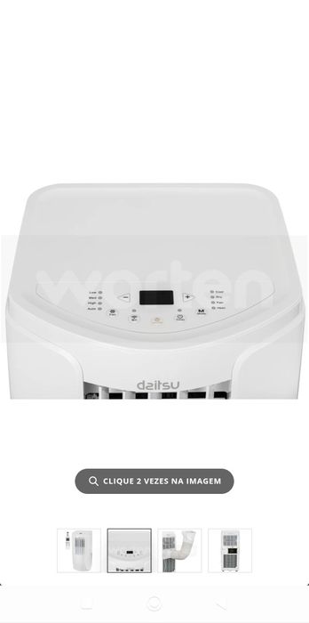 Ar Condicionado Portátil DAITSU APD-12HK (24 m² - 12000 BTU - Branco)
