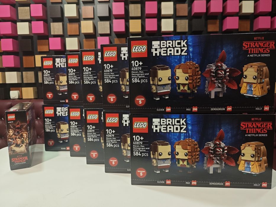 LEGO 40879 Stranger Things Brickheadz: (584 деталей ). Дивні дива