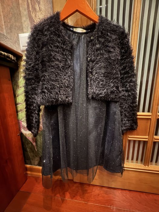 Платье детское вечернее с накидкой, бренд Zara