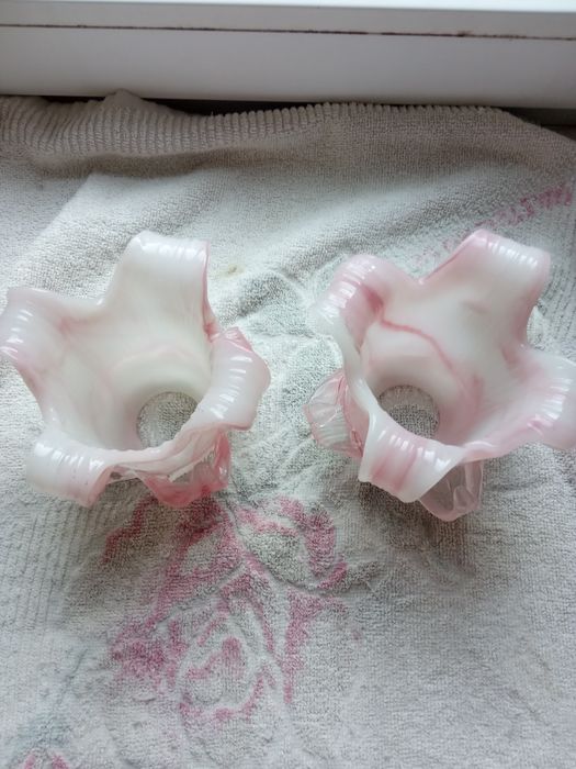 Два плафона на люстру или светильник.