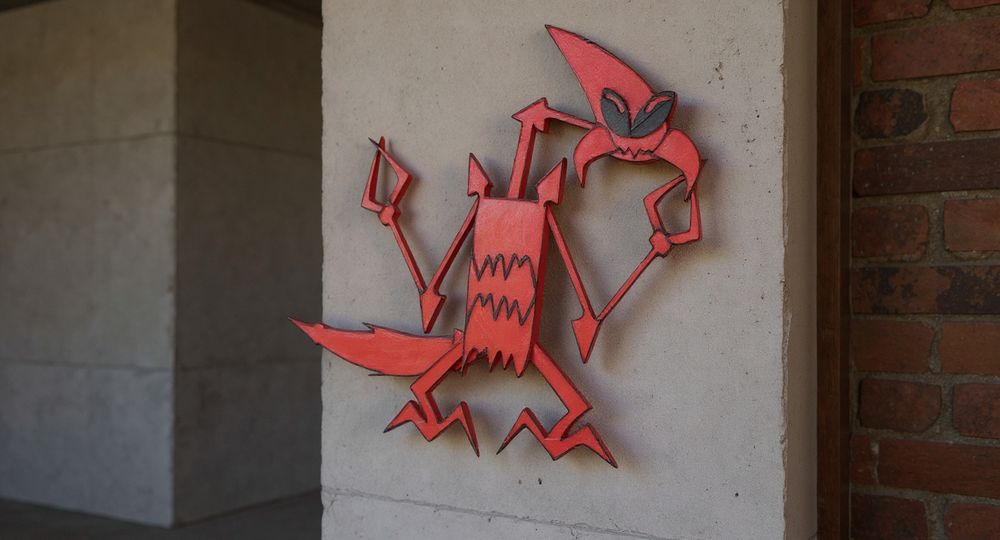 Kurvinox - Kurwinox - Figura scienna 3D - Kapitan Bomba - Czerwony