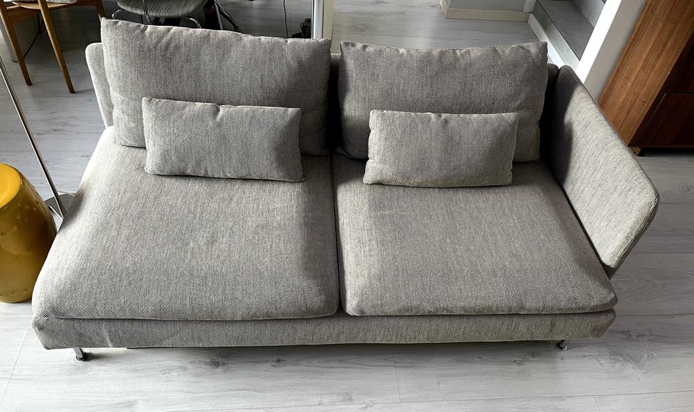 sofá 3 lugares, estilo escandinavo