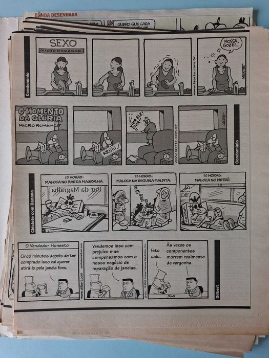 Tiras de LAERTE e ANGELI publicadas no jornal Público (anos 90)