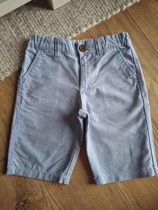 116cm 122cm, chino eleganckie spodenki szorty chłopięce