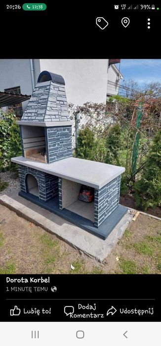 Grill wędzarnia betonowy zbrojony WYPRZEDAŻ