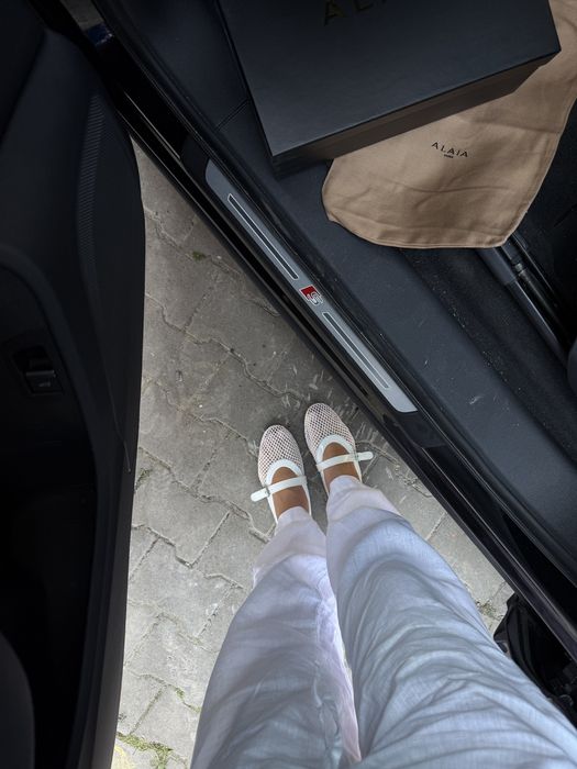 Балетки жіночі ALAÏA Ballet Flats White premium