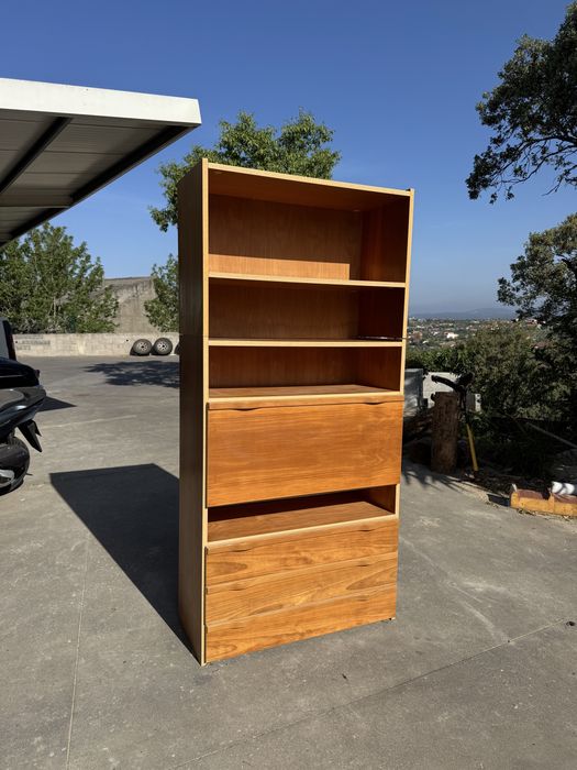 Estante com porta e gavetas