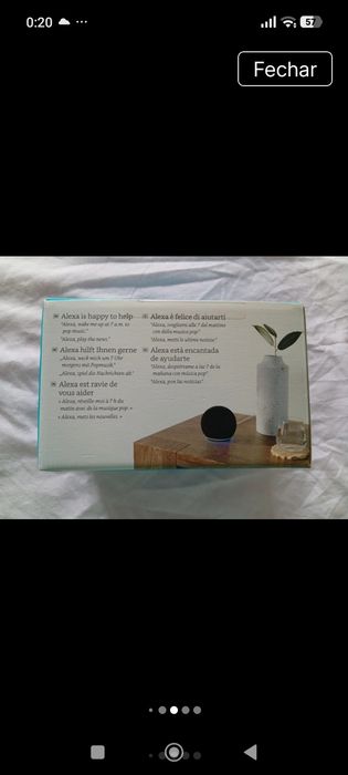 Assistente virtual Alexa EchoDot, nova, de última geração, com multifunções