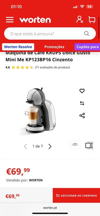 Maquina café dolce gusto