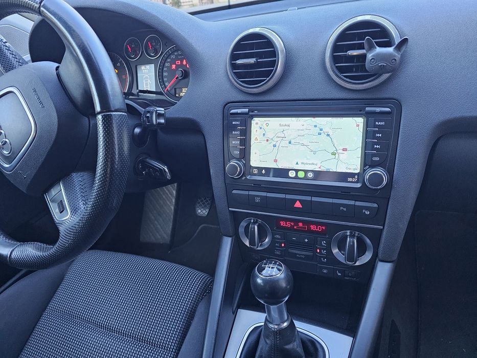 Audi A3 8p 2.0 tdi 140km, led, tempomat, sport, android
