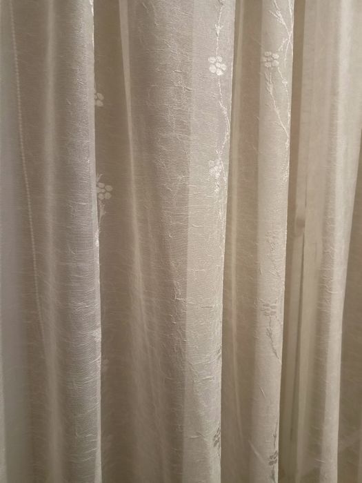 Firanka Leroy Merlin ecru 4  sztuki na żabki