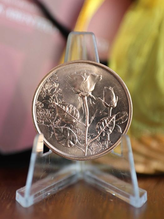 Áustria Moeda 10 € Cobre - 2021 - A Linguagem do Amor - A Rosa