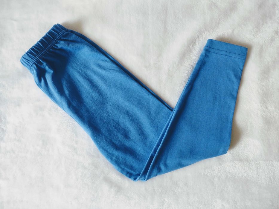 Legginsy niebieskie rozmiar 116 nowe