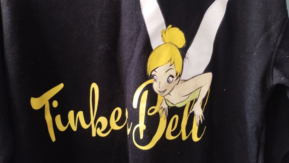 Czarna bluza Dzwoneczek Disney