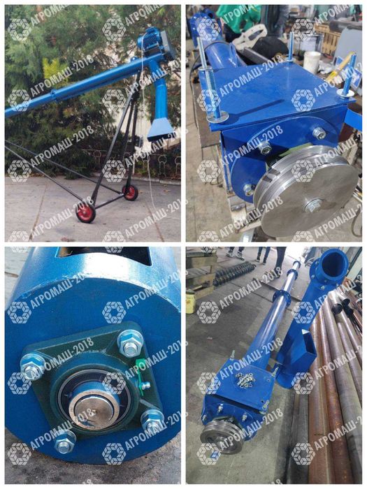 Шнековый погрузчик, винтовой конвейер, транспортер зерна, шнек