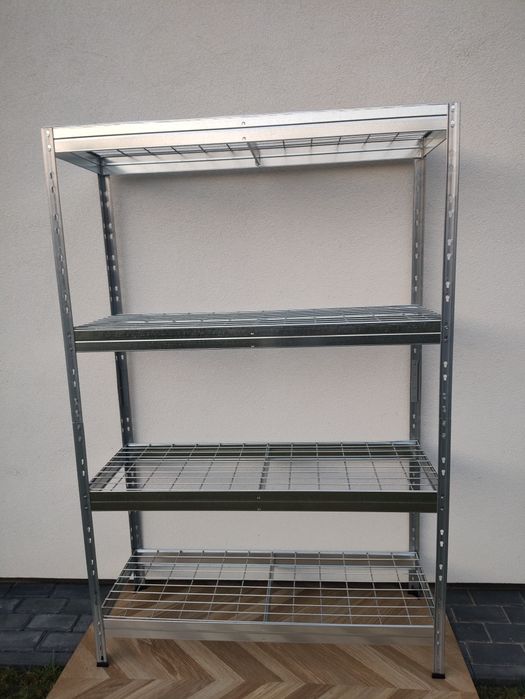 Ażurowy Regał do Warsztatu, Garażu Nit-Klick 180x120x45 cm 4P/300 kg