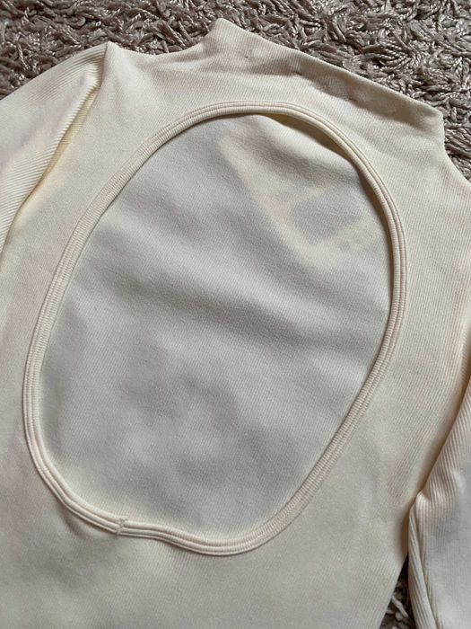 Боді жіночий білий з вирізом на спині ZARA