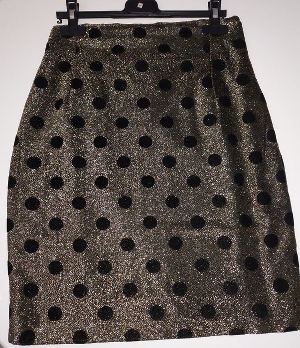 Saia nova de lurex e veludo, da Mentol