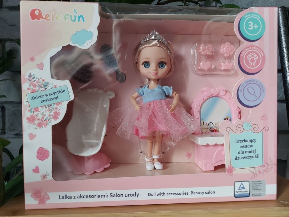 Laleczka z akcesoriami salon urody lalka