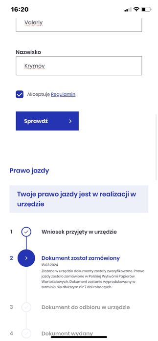 Meldunek Wymiana prawa jazdy Szkola nauki jazdy