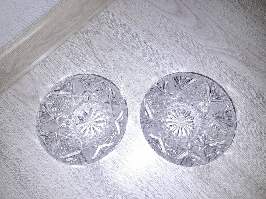 Kryształowe salaterki PRL
