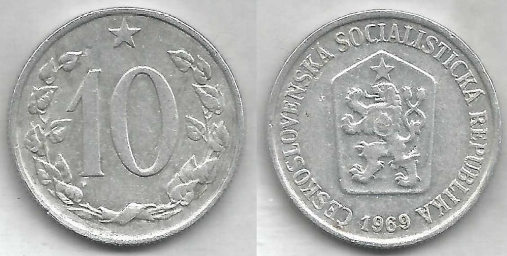 Czechosłowacja 10 halerzy 1969