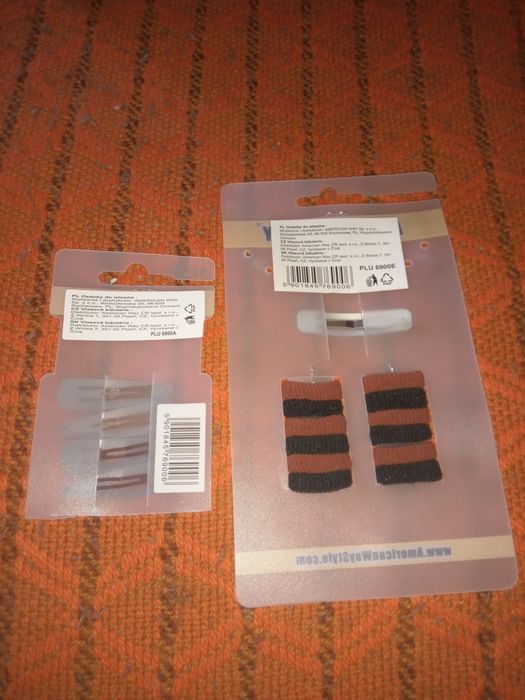 Gumki i spinki  zestaw.