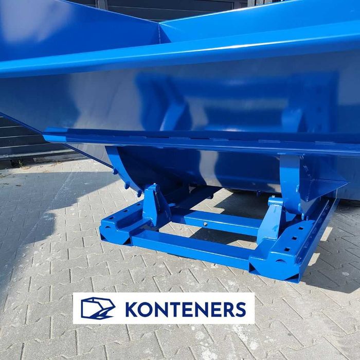 Kontener samowyładowczy metalowy na widły/ KOLIBA 1,5 m3 1500 L