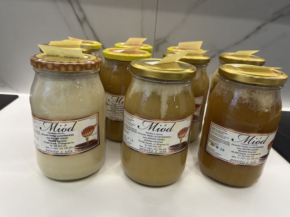 Miód naturalny: rzepak, głóg, mniszek, jeżyna, malina, lipa, leśny