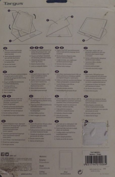 Targus 360° iPad Case for 5th Generation Versavu (BV)64737977981955121