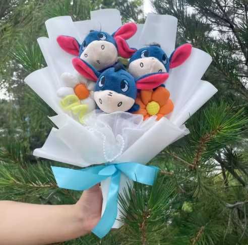 Bouquet de flores artificiais do urso poh/ da disney NOVO ENVIO GRÁTIS