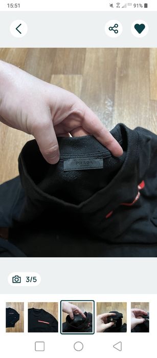 Світшот Prada Red Tab
